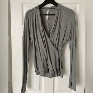 Grey Lululemon Long Sleeve Top Size 8